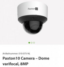 Paxton10 camera Dome varifocal 8MP