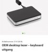 OEM desktop lezer keyboard uitgang