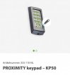 Proximity codeklavier lezer KP50 Proximity codeklavier KP50